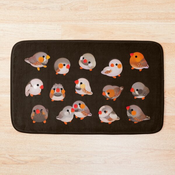 Item preview, Zebra finch - text/dark designed and sold by pikaole.