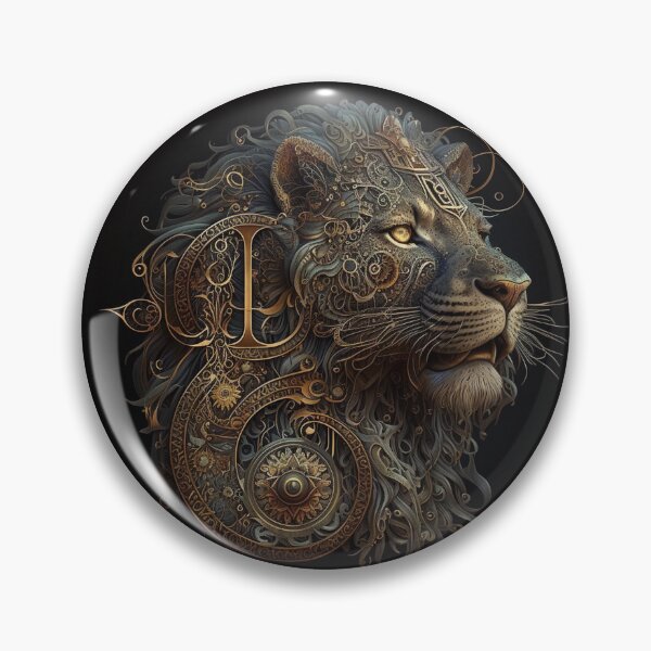 Item preview, Steampunk Astrology (Leo) - Sticker and T-Shirt Design designed and sold by MindAsylum.