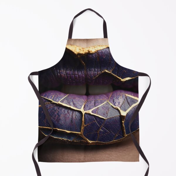 Item preview, Purple kintsugi human lip closeup designed and sold by RK - Shop.