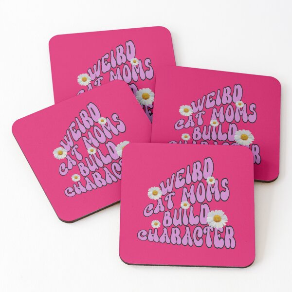 Item preview, The Weird Cat Moms Build Character, Retro Warp Purple Lilac Wierd Quote, Mothers Day 2023 designed and sold by DiensDesign.