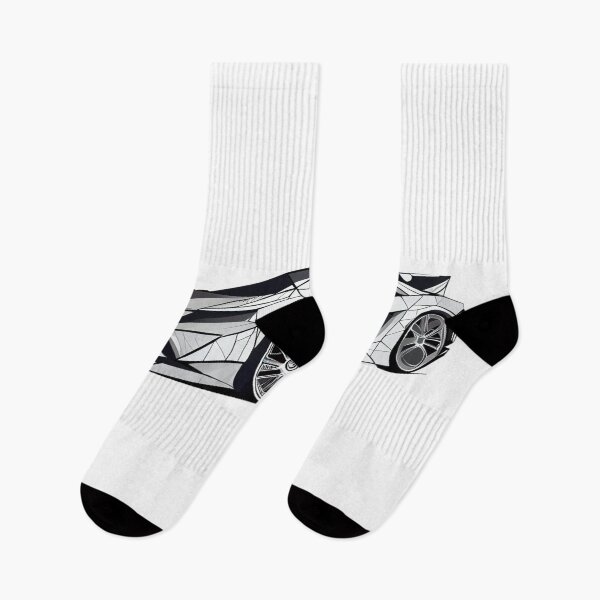 Item preview, Geometric White Minimalist Sports Car  designed and sold by FiveIntentions.