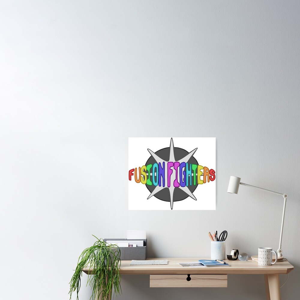 Fusion Fighters Logo Poster By Yourock101 Redbubble - robloxhttps //www.office.com