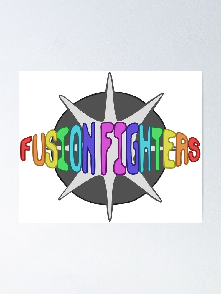 Fusion Fighters Logo Poster By Yourock101 Redbubble - robloxhttps //www.office.com