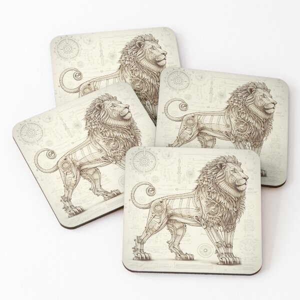 Item preview, Steampunk Astrology (Leo) #2 - Sticker and T-Shirt Design designed and sold by MindAsylum.
