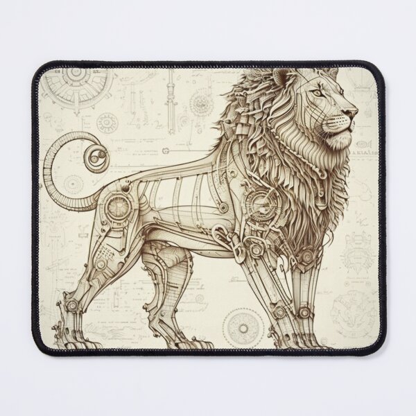 Item preview, Steampunk Astrology (Leo) #2 - Sticker and T-Shirt Design designed and sold by MindAsylum.