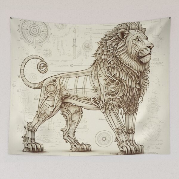 Item preview, Steampunk Astrology (Leo) #2 - Sticker and T-Shirt Design designed and sold by MindAsylum.