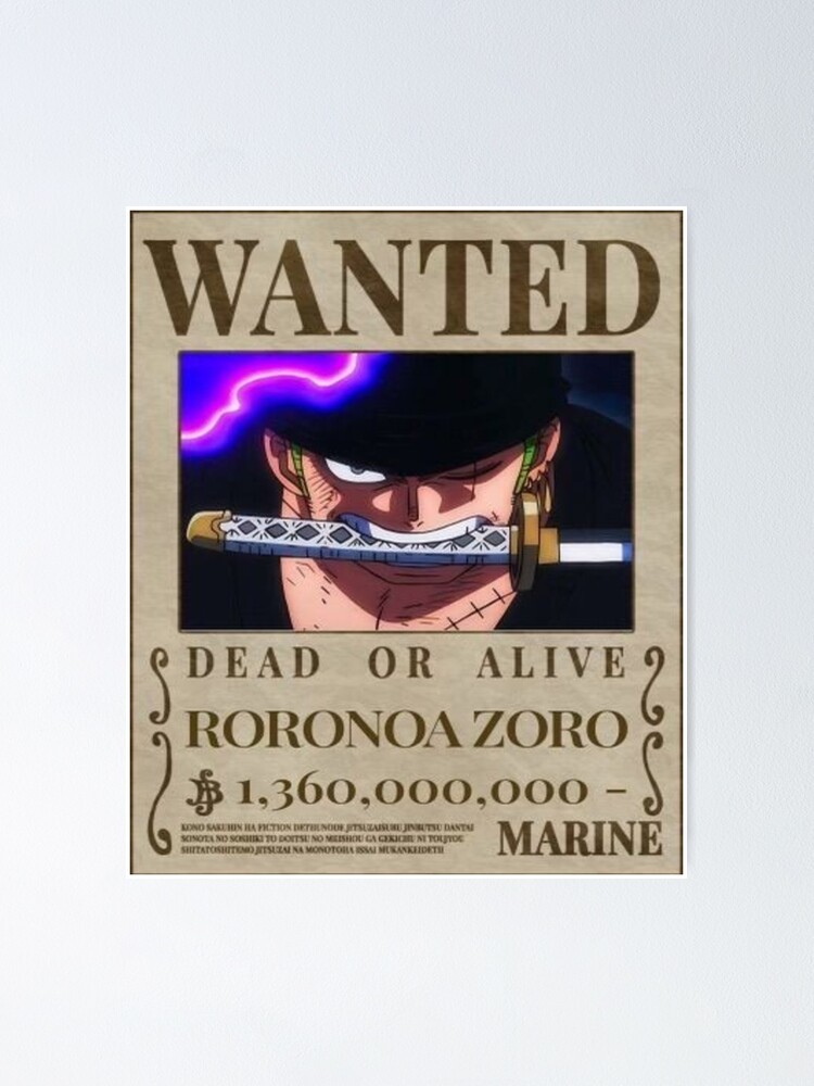 One Piece anime,Wanted Poster Sticker Monkey D Luffy Gear 5 King Of The  Pirates | eBay