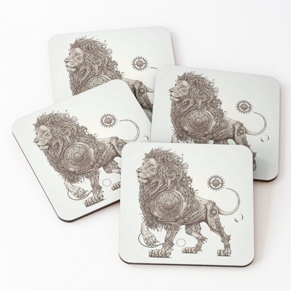 Item preview, Steampunk Astrology (Leo) #3 - Sticker and T-Shirt Design designed and sold by MindAsylum.