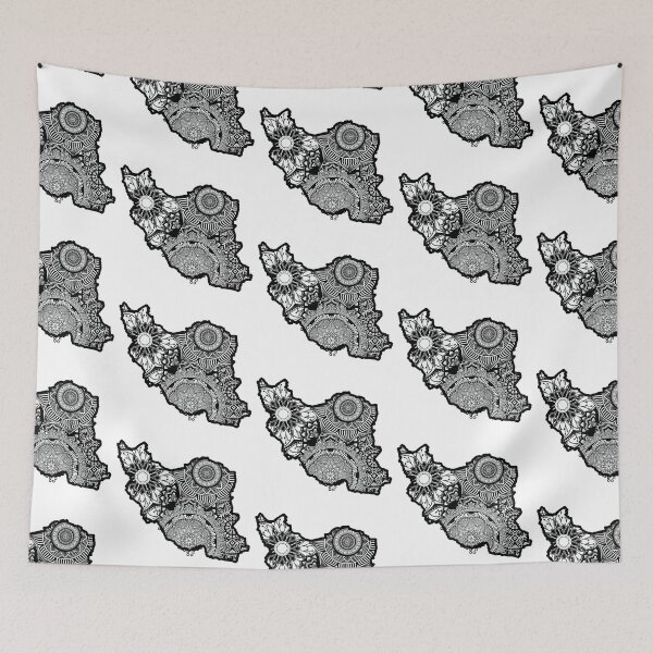 Item preview, Map of Iran designed and sold by KatsCanvas.