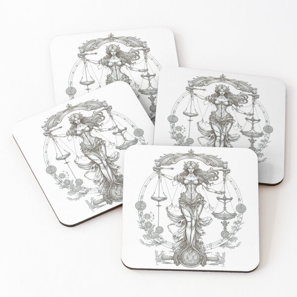 Item preview, Steampunk Astrology (Libra) - Sticker and T-Shirt Design designed and sold by MindAsylum.