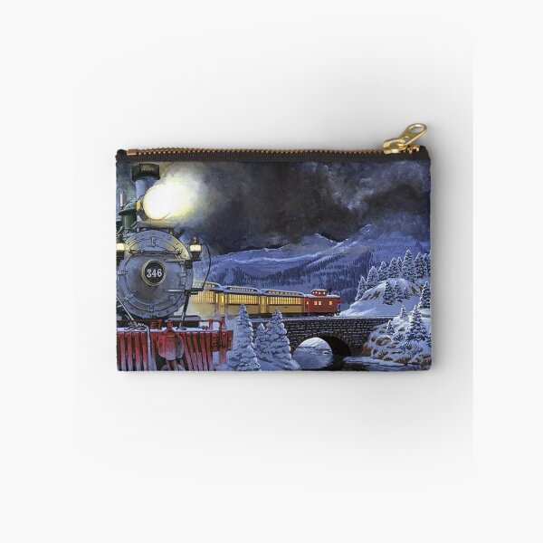 Item preview, Train Through Winter Mountain Town designed and sold by TeamBride.