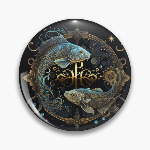 Item preview, Steampunk Astrology (Pisces) #2 - Sticker and T-Shirt Design designed and sold by MindAsylum.