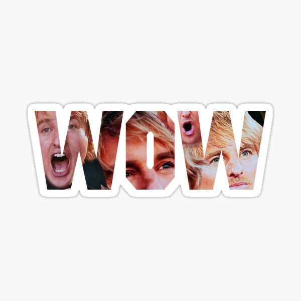 Wow Owen Wilson Design Sticker