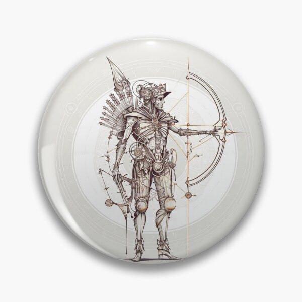 Item preview, Steampunk Astrology (Sagittarius) #3 - Sticker and T-Shirt Design designed and sold by MindAsylum.