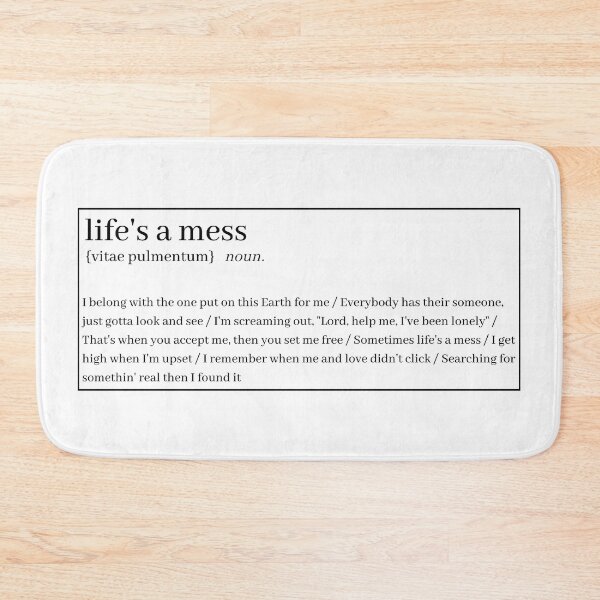 Item preview, "Life's Mess" definition  designed and sold by 1xstonee-shop.