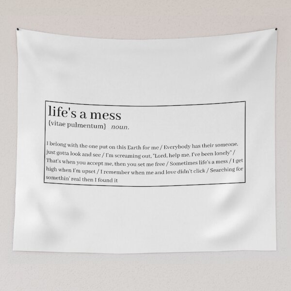 Item preview, "Life's Mess" definition  designed and sold by 1xstonee-shop.