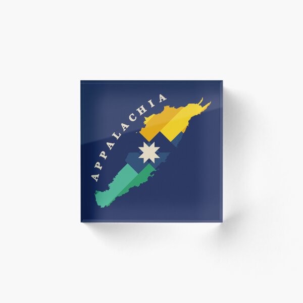 Item preview, Mapa de la bandera de Appalachia con leyenda designed and sold by Hollerism.