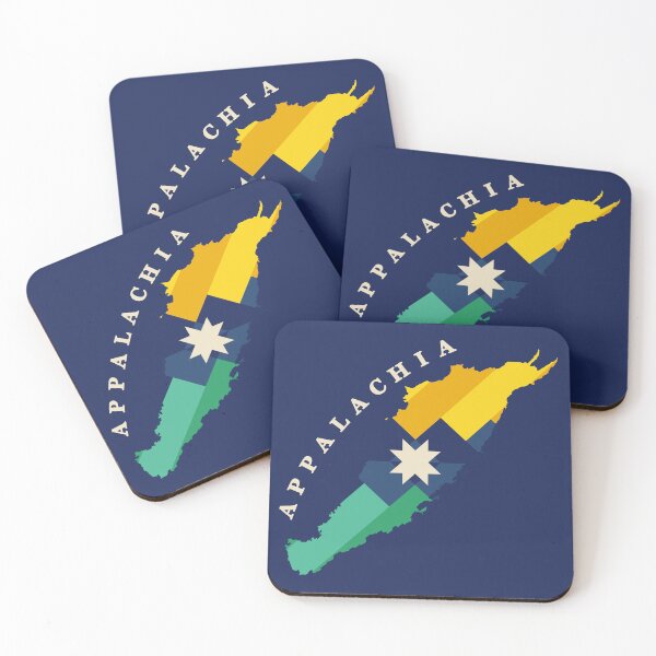 Item preview, Flag Map of Appalachia with Caption designed and sold by Hollerism.