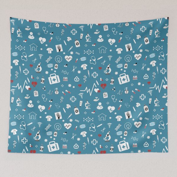 Item preview, NHS Medical Elements Nurse Mom Funny Pattern designed and sold by SoccaTamam.