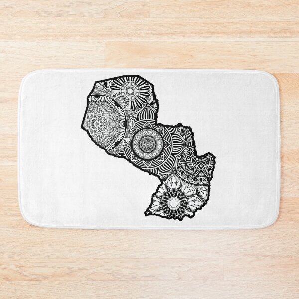 Item preview, Map of Paraguay designed and sold by KatsCanvas.