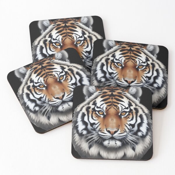 Item preview, Tiger Portrait - Digital Art Painting Cat & Wildlife Lover designed and sold by artezen.