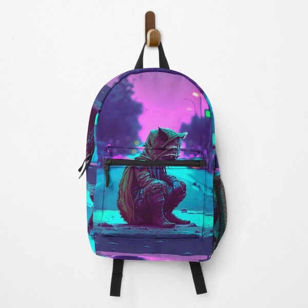 Item preview, 80s Synthwave Cyberpunk Street Raccoon designed and sold by RESToRAPTOR.
