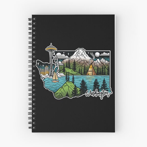 Item preview, Washington State illustration designed and sold by SevenRelics.