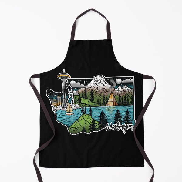 Item preview, Washington State illustration designed and sold by SevenRelics.