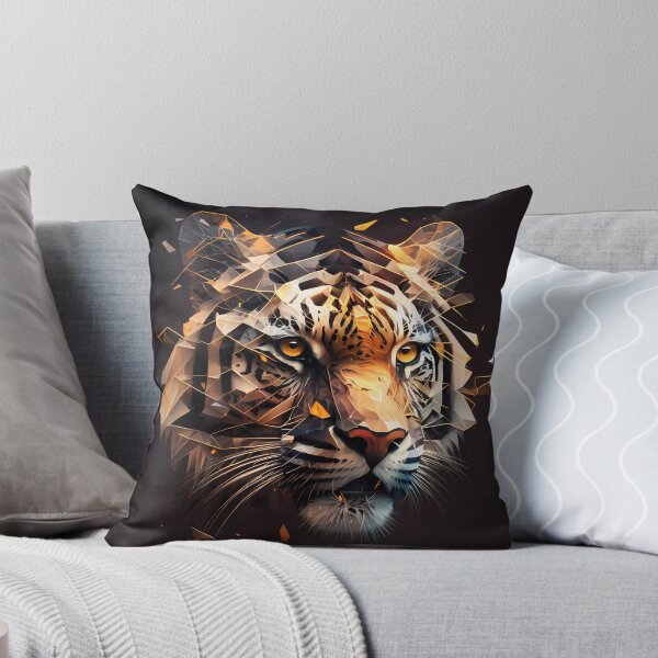 Item preview, Polygonal baby tiger face designed and sold by SMILE88.