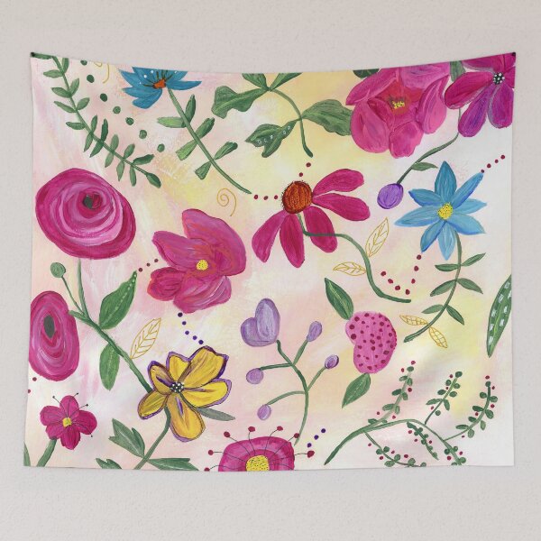 Item preview, Colorful Flower Magic Garden designed and sold by JudyHuck.