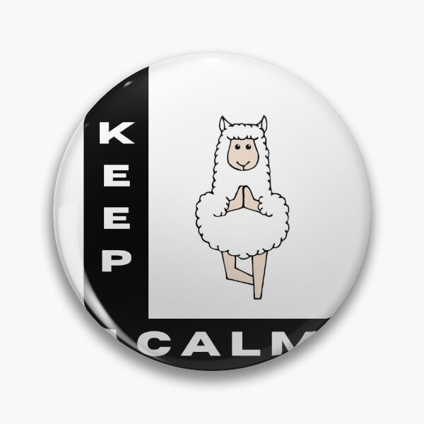 Item preview, Cute Keep Calm Yoga Lamb Meme designed and sold by HanaiPrint.