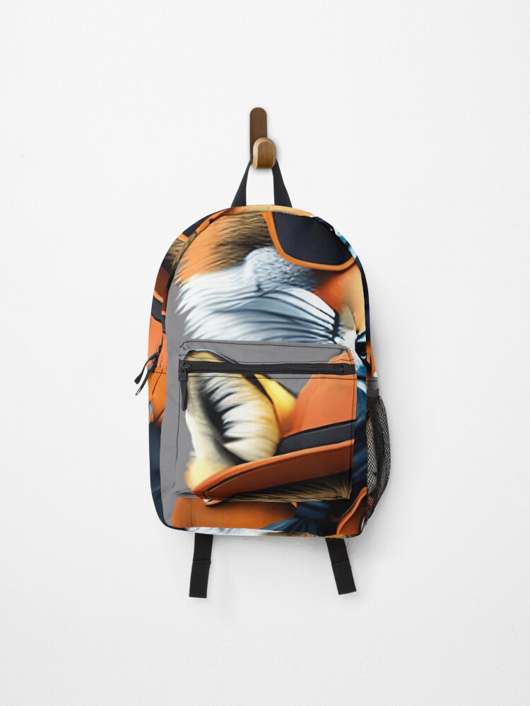 Thumbnail 1 of 3, Backpack, Rapper-style fox designed and sold by RuiFernandes.