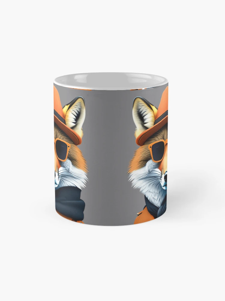 Thumbnail 4 von 6, Kaffeebecher, Fuchs im Rapper-Stil designt und verkauft von Rui Fernandes.