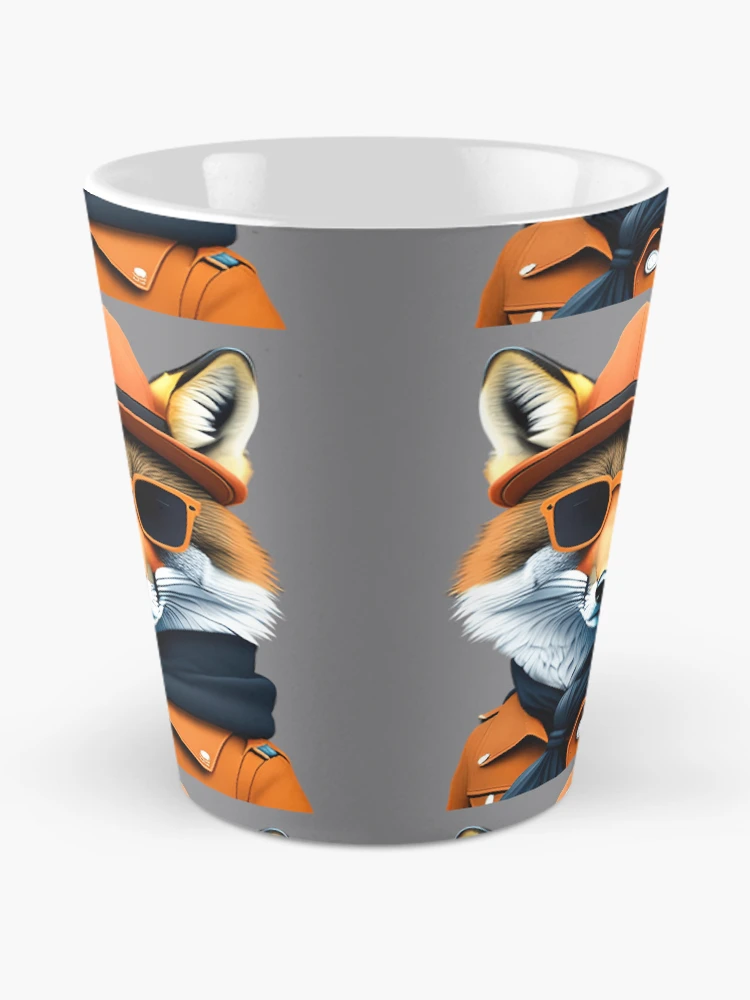 Thumbnail 2 of 4, Coffee Mug, Rapper-style fox designed and sold by Rui Fernandes.