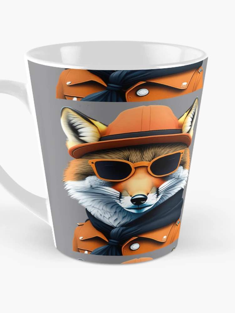 Thumbnail 3 of 4, Coffee Mug, Rapper-style fox designed and sold by Rui Fernandes.