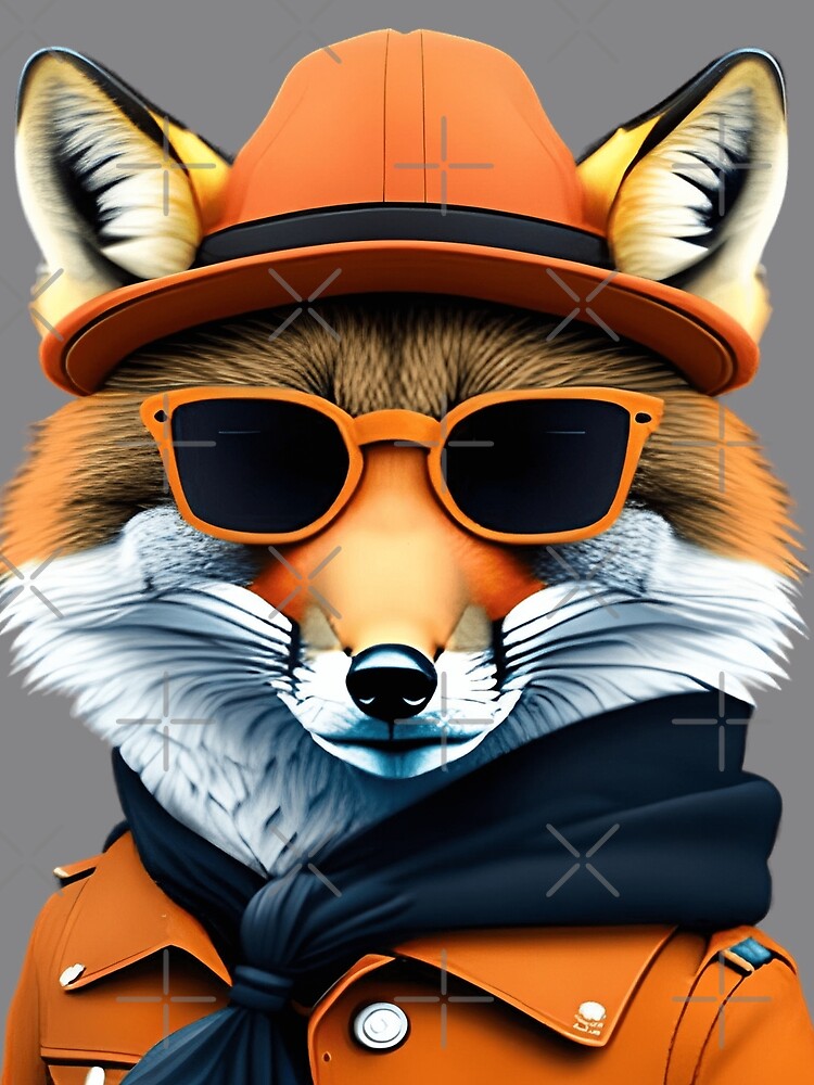 Thumbnail 3 of 3, Scarf, Rapper-style fox designed and sold by RuiFernandes.