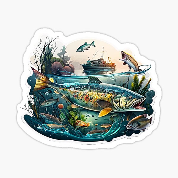 Fly fishing Sticker by Sibo Miller