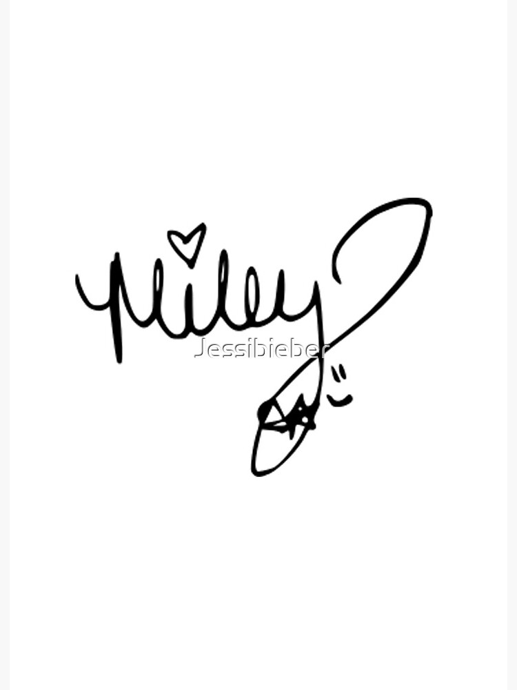 Miley Cyrus autograph