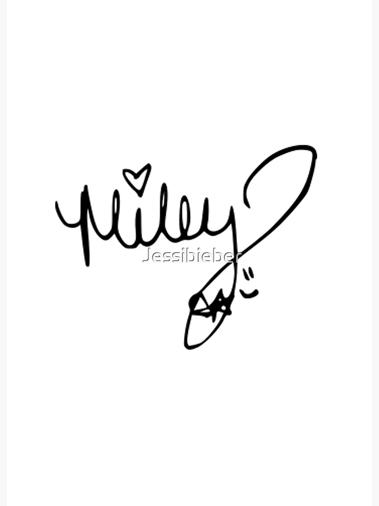 Miley Cyrus autograph
