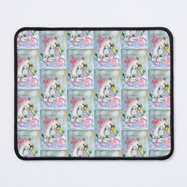 Item preview, Watercolor swan and babies designed and sold by altairaleon.