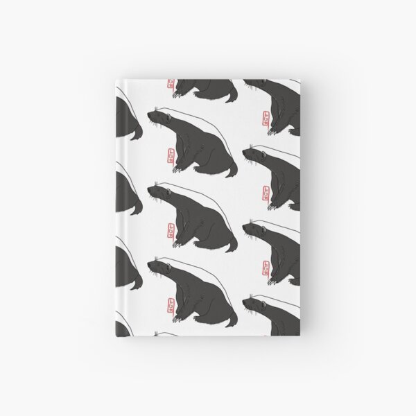 wildlife: honey badger Hardcover Journal
