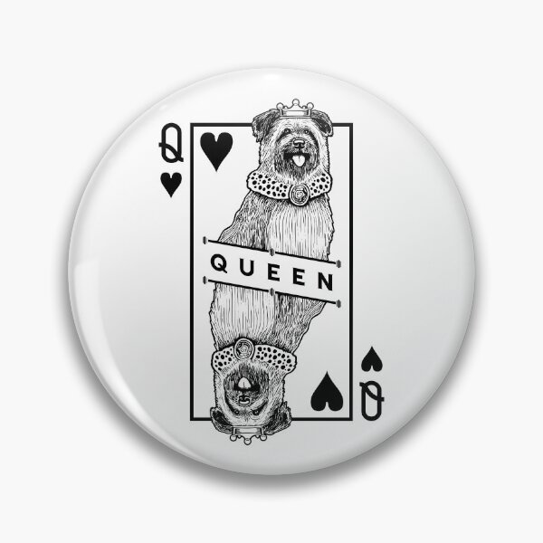 Item preview, Pyrenean Shepherd Queen Of Hearts Funny Sheepdog Lover designed and sold by GrandeDuc.