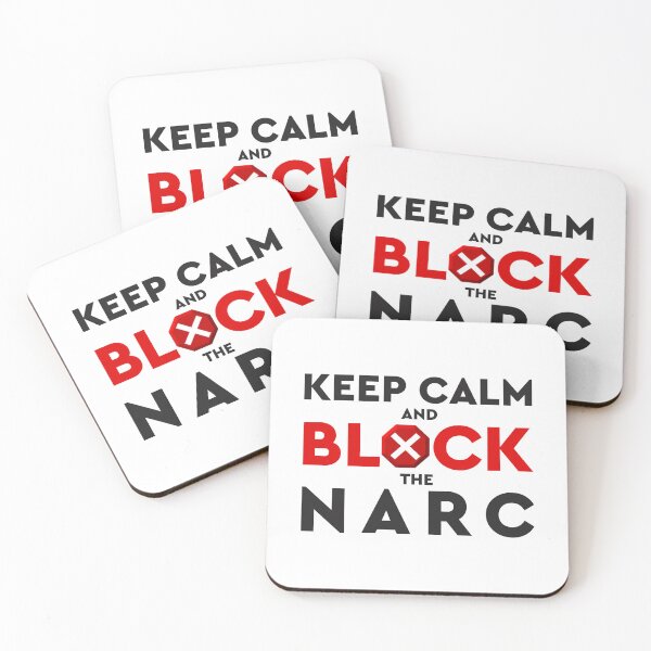 Item preview,  Keep Calm Narcissism Abuse Survivor Black White And Red Typography designed and sold by Zazizu.