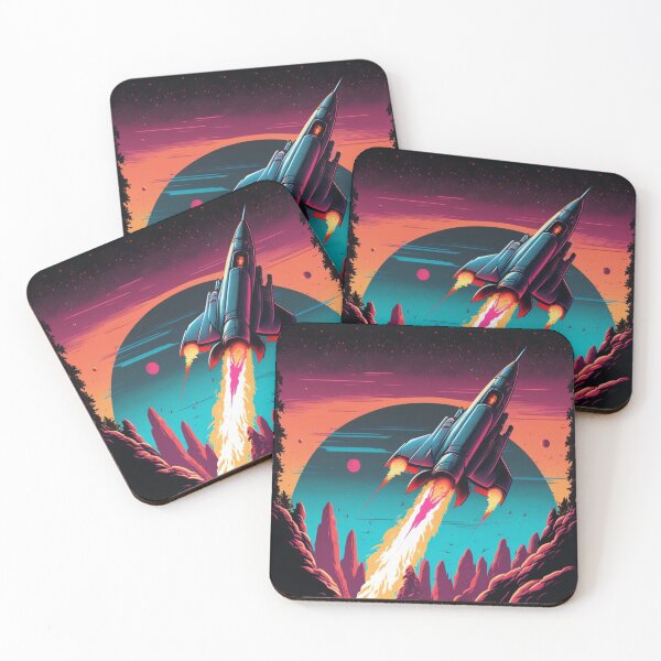 Item preview, 80s Synthwave Space Rocket designed and sold by RESToRAPTOR.