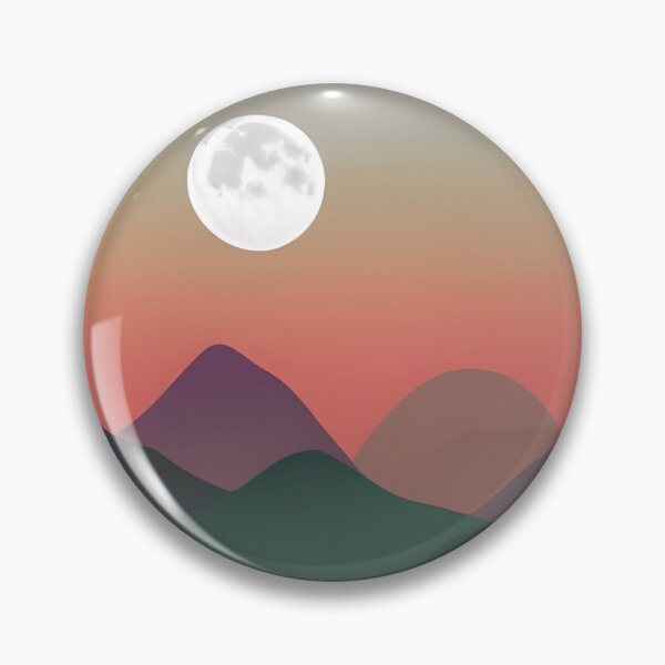 Item preview, Minimalist Mountain Sunset Landscape Gradient Sky designed and sold by spacefogdesign.