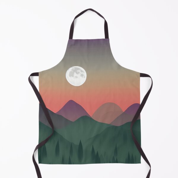 Item preview, Minimalist Mountain Sunset Landscape Gradient Sky designed and sold by spacefogdesign.