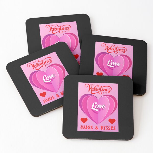 Item preview, Happy Valentine's Day Love Hugs And Kisses Heart designed and sold by teewearstyle.