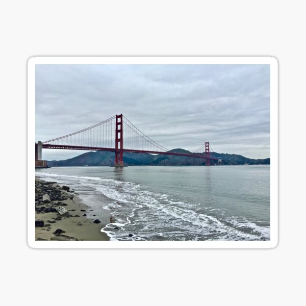 Golden Gate Bridge With Marin Headlands Sticker