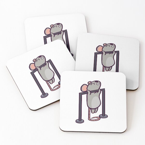 Item preview, Cute Cartoon Rat Chin Ups designed and sold by ThumboArtBumbo.