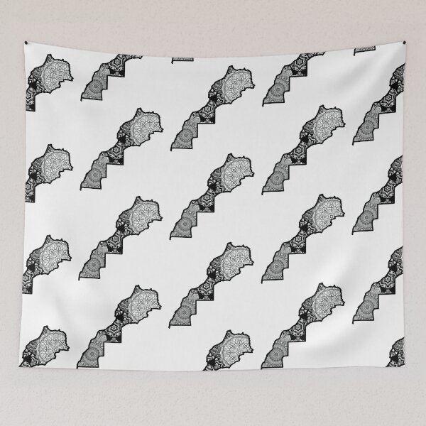 Item preview, Map of Morocco designed and sold by KatsCanvas.
